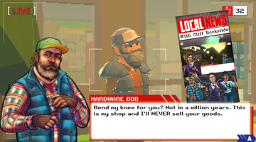 Game: Local News with Cliff Rockslide